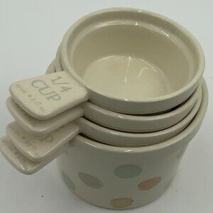 Kitchen Craft Classic Collection Ceramic Nesting Measuring Cup Set England